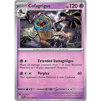 Sběratelská karetní hra Cofagrigus 040/086 - White Flare Typ karty: Holo