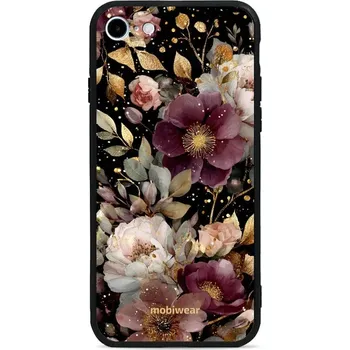 Pouzdro na mobilní telefon Lesklý kryt Mobiwear Glossy - Apple iPhone 7 / 8 / SE 2020 / SE 2022 - G169G Zlatavé kvítky (Prémiové lesklé pouzdro, obal, kryt Mobiwear Glossy na mobil Apple iPhone 7 / 8 / SE 2020 / SE 2022 - G169G Zlatavé kvítky, materiál Plast + TPU silikon - krytí p