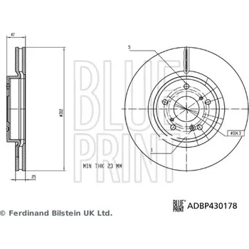 Brzdový kotouč Brzdový kotouč Ferdinand Bilstein ADBP430178