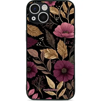 Pouzdro na mobilní telefon Lesklý kryt Mobiwear Glossy - Apple iPhone 13 - G170G Fialová kvítka (Prémiové lesklé pouzdro, obal, kryt Mobiwear Glossy na mobil Apple iPhone 13 - G170G Fialová kvítka, materiál Plast + TPU silikon - krytí po všech stranách, neošoupatelný potisk, tenké)