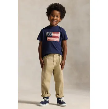 Chlapecké tričko Dětské bavlněné tričko Polo Ralph Lauren 322843794001 námořnická modř 59X, vel. 102-108