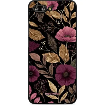 Pouzdro na mobilní telefon Lesklý kryt Mobiwear Glossy - Honor 10 - G170G Fialová kvítka (Prémiové lesklé pouzdro, obal, kryt Mobiwear Glossy na mobil Honor 10 - G170G Fialová kvítka, materiál Plast + TPU silikon - krytí po všech stranách, neošoupatelný potisk, tenké provedení,)