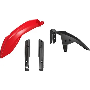 RTECH sada předního blatníku a chráničů vidlic YAMAHA Tenere červená černá