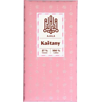 Čokoláda KAŠTANY 57 % Cacao 100 % Lásky