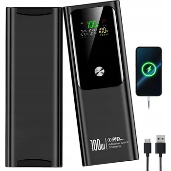 Powerbanka VÝKONNÁ RYCHLÁ POWERBANKA 20000MAH 100W PD USB-C A USB-A PŘENOSNÁ CESTOVNÍ