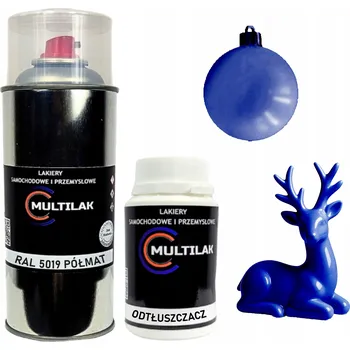 Barva ve spreji Lak ve spreji na figurky, skleněné a keramické ozdoby RAL 5019 POLOMAT