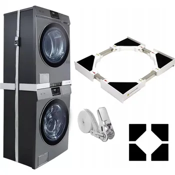 Praní a péče o prádlo UNIVERZÁLNÍ SPOJOVACÍ PRVEK PRO PRAČKU SE SUŠIČKOU, NASTAVITELNÝ S RÁČNOVÝM POPRUHEM