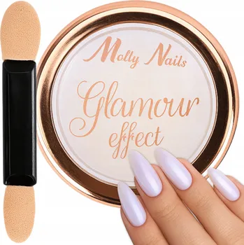 Prášek Ozdoby Na Nechty MOLLYNAILS 1g Glamour Effect Lesklý Efekt Č. 5
