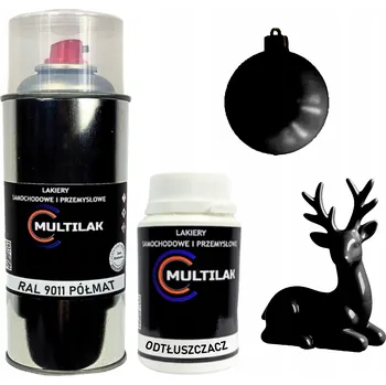 Barva ve spreji Lak ve spreji na figurky, skleněné a keramické ozdoby RAL 9011 POLOMAT