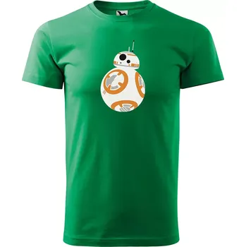 Sablio Tričko s potiskem Star Wars BB-8 - zelené XL
