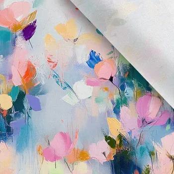 Zbytek - Úplet Takoy malované květiny Lavami