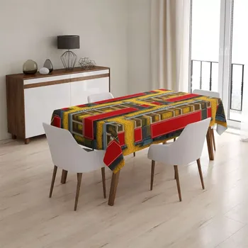 ubrus Sablio Ubrus Pražské historické tramvaje Žlutý Pattern - 90x90 cm