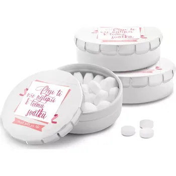 Bonbon Sablio Mentolky Přeji ti vše nejlepší k tvému svátku - 3 ks