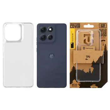 Pouzdro na mobilní telefon Zadní kryt Tactical TPU pro Motorola Moto G86, transparentní