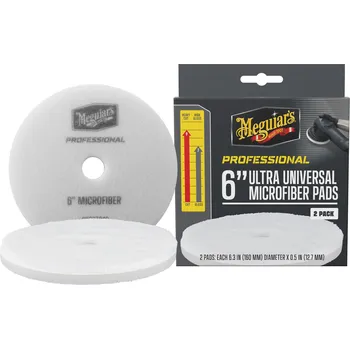 Autovosk Meguiar's Professional Microfiber Pad - mikrovláknové lešticí kotouče, průměr: 6", 2 kusy