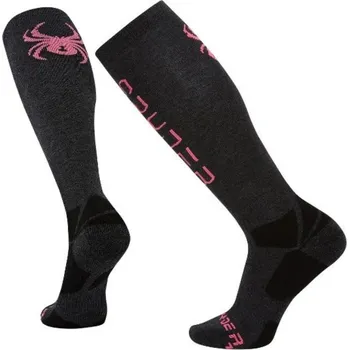 Dámské ponožky Lyžařské ponožky SPYDER Merino Sweep Pink Černá 35-38