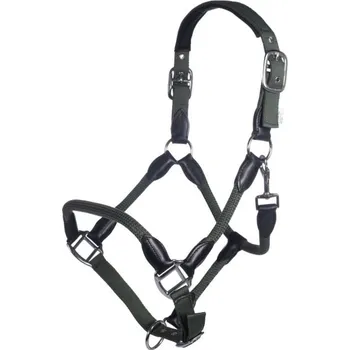 Vybavení pro koně Stájová ohlávka -HKM Carlotta- khaki, Full