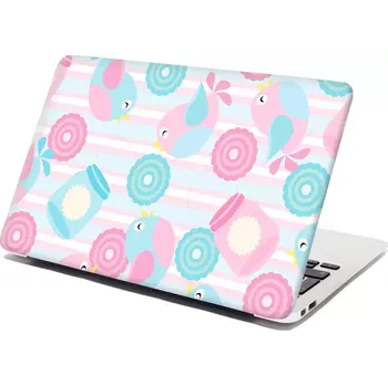 samolepka Sablio Samolepka na notebook Roztomilí ptáčci - 29x20 cm