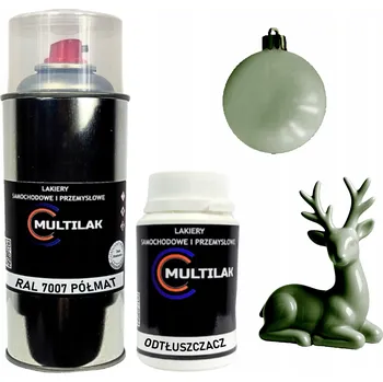 Barva ve spreji Lak ve spreji na figurky, skleněné a keramické ozdoby RAL 7007 POLOMAT