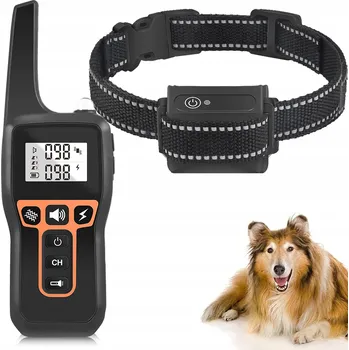 Obojek pro psa Elektrický Výcvikový Obojek pro Psa s Dálkovým Ovládáním, Dosah 1000 m