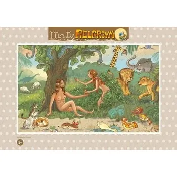 Puzzle Stolní hra Puzzle - Malý poutník - Adam a Eva, logická hádanka pro děti, puzzle v rámu, skládačka pro děti, hračka pro párování, sada do 11 bit studios logiczne łamigłówki zabawkowe puz