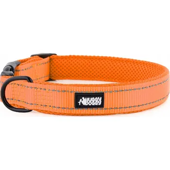 Obojek pro psa Materiálový obojek pro psa s odrazkou HUGGY DOGGY, velikost L