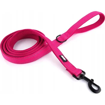 Vodítko pro psa Pevná vodítko pro malého psa růžová 2 m silná HUGGY DOGGY tradiční yorkšírská S