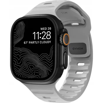 Řemínek na hodinky Řemínek Nomad pro Apple Watch 20mm šedý