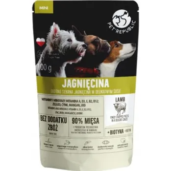 Krmivo pro psa Pet Republic krmivo pro psy, jehněčí, 100g (mokré)