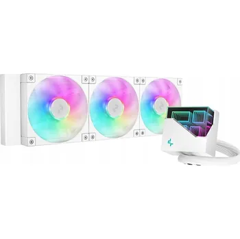 PC ventilátor Kapalinové chlazení Deepcool LT360 WH ARGB s 360mm radiátorem