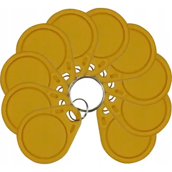 Přívěsek Na Klíče žlutý - 100 kusů IC S50 13,56MHz - programovatelný