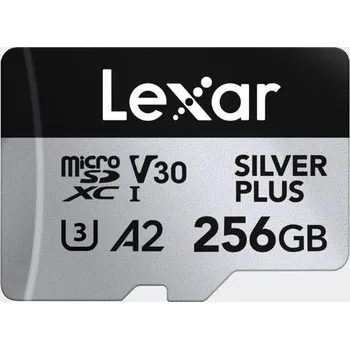 Paměťová karta Lexar microSDXC Professional SILVER Plus UHS-I/U3/A2/4K R205/W150 (V30) 256GB