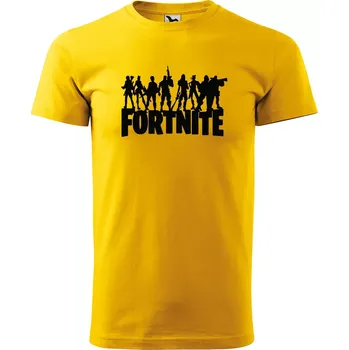 Sablio Tričko s potiskem Fortnite Team 2 - žluté S