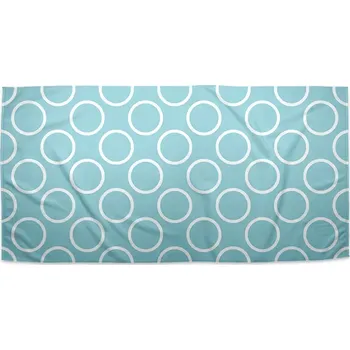 Ručník Sablio Ručník Bílé kruhy - 70x140 cm