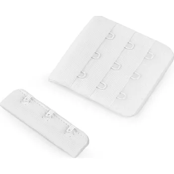 Galanterie Zapínání na podprsenky, body šíře 50 mm trojřadé, barva 1 bílá