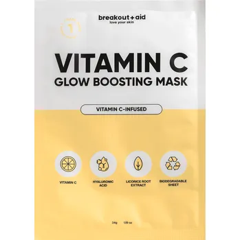 Pleťová maska breakout+aid pleťová maska Vitamín C