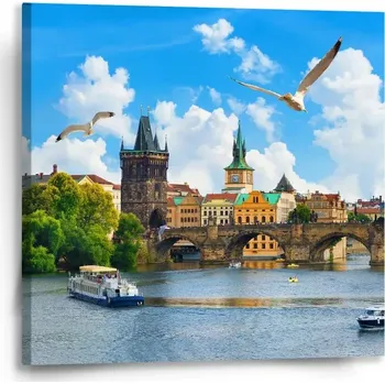 Obraz Sablio Obraz Praha Karlův most 2 - 50x50 cm