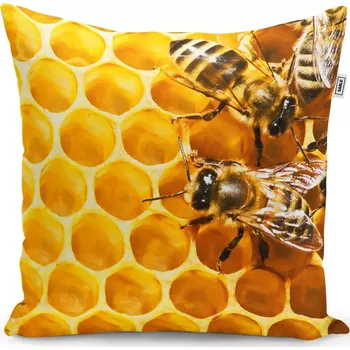 Polštář Sablio Polštář Včely - 60x60 cm