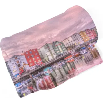 deka Sablio Deka Barevné domky na pobřeží - 150x120 cm