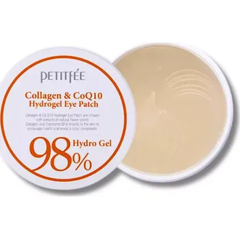 Péče o oční okolí Petitfee - Collagen Q10 Hydrogel Eye Patch - Hydrogelové náplasti pod oči s kolagenem a koenzymem Q10 - 60 ks
