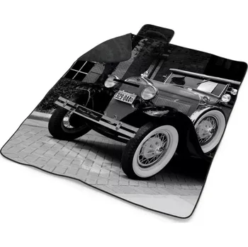 deka Sablio Plážová deka Černobílý veterán: 200x140 cm