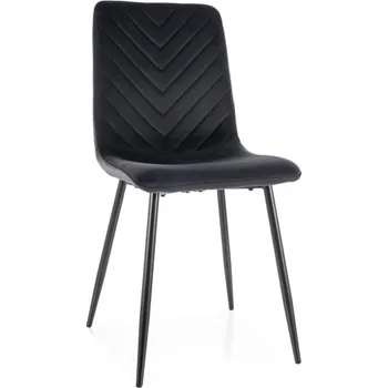 Jídelní židle Židle Daren Velvet - Signal Bluvel 19 - Černá 45x91 cm