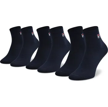 Pánské ponožky Ponožky FILA Quarter Socks 6-pack Unisex navy 43-46