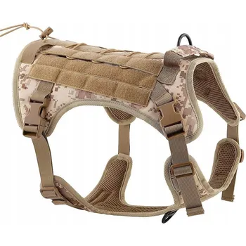 Postroj pro psa Taktické postroje pro psy TACTICAL, velikost XL, hnědé