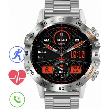 Hodinky Chytré Hodinky Gravity GT9 stříbrné