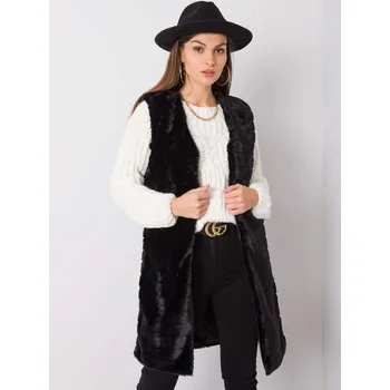 Dámská vesta Dámská černá kožešinová vesta, M i523_2016102751007
