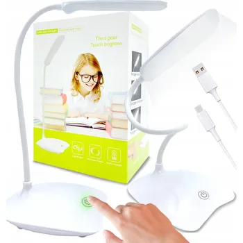 Lampička LED STOLNÍ LAMPA ŠKOLNÍ NOČNÍ DOTYKOVÁ NA STŮL 3W NASTAVITELNÁ
