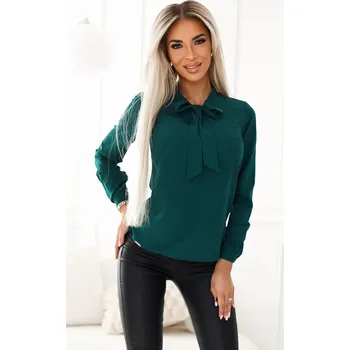 Dámská zelená halenka s vázáním Numoco, Xl i240_205954_2:XL