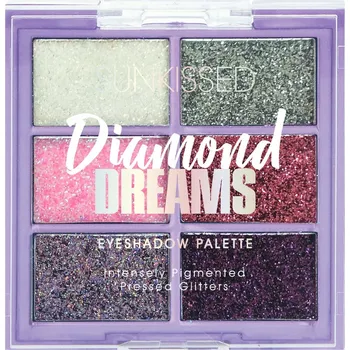 Oční stíny Třpytivé oční stíny Sunkissed Diamond Dreams 6 lisovaných odstínů