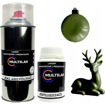 Barva ve spreji Lak ve spreji na figurky, skleněné a keramické ozdoby RAL 6003 POLOMAT